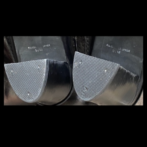 Sz 9.5 Amanda Smith short heeled black boots - Picture 6 of 8